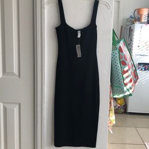 American apparel black ponte dress